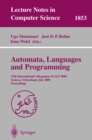 Image for Automata, Languages and Programming: 27th International Colloquium, ICALP 2000, Geneva, Switzerland, July 9-15, 2000 Proceedings