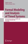 Image for Formal modeling and analysis of timed systems: 4th international conference, FORMATS 2006, Paris, France September 25-27, 2006 : proceedings : 4202