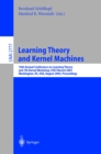 Image for Learning Theory and Kernel Machines: 16th Annual Conference on Computational Learning Theory and : 2777