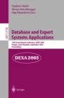 Image for Database and Expert Systems Applications: 14th International Conference, DEXA 2003, Prague, Czech Republic, September 1-5, 2003, Proceedings