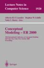 Image for Conceptual Modeling - ER 2000: 19th International Conference on Conceptual Modeling, Salt Lake City, Utah, USA, October 9-12, 2000 Proceedings