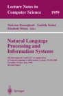 Image for Natural Language Processing and Information Systems: 5th International Conference on Applications of Natural Language to Information Systems, NLDB 2000, Versailles, France, June 28-30, 2000; Revised Papers : 1959