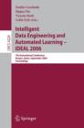 Image for Intelligent Data Engineering and Automated Learning - IDEAL 2006