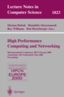 Image for High-Performance Computing and Networking: 8th International Conference, HPCN Europe 2000 Amsterdam, The Netherlands, May 8-10, 2000 Proceedings : 1823