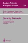 Image for Security protocols: 7th International Workshop, Cambridge, UK, April 19-21, 1999 : proceedings