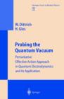 Image for Probing the quantum vacuum: pertubative effective action aproach in quantum electrodynamics and its application