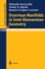 Image for Osserman manifolds in semi-Riemannian geometry