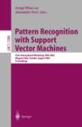 Image for Pattern recognition with support vector machines: first international workshop, SVM 2002, Niagara Falls, Canada August 10, 2002 : proceedings