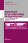 Image for Research and advanced technology for digital libraries: 6th European conference, ECDL 2002, Rome, Italy, September 16-18, 2002 : proceedings