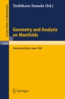 Image for Geometry and Analysis On Manifolds: Proceedings of the 21st International Taniguchi Symposium Held at Katata, Japan, Aug. 23-29 and the Conference Held at Kyoto, Aug. 31 - Sep. 2, 1987