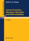 Image for Convex Functions, Monotone Operators and Differentiability