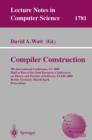 Image for Compiler construction: 9th International Conference, CC 2000, held as part of the Joint European Conferences on Theory and Practice of Software, ETAPS 2000, Berlin, Germany, March/April : proceedings
