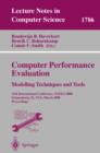 Image for Computer performance evaluation: modelling techniques and tools : 11th international conference TOOLS 2000, Schaumburg, IL, USA, March 27-31, 2000 : 1786