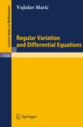 Image for Regular variation and differential equations