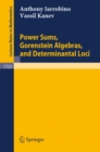 Image for Power Sums, Gorenstein Algebras, and Determinantal Loci.