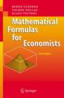Image for Mathematical Formulas for Economists