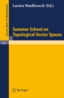 Image for Summer School on Topological Vector Spaces
