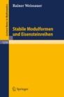 Image for Stabile Modulformen und Eisensteinreihen : 1219