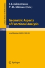 Image for Geometric Aspects of Functional Analysis: Israel Seminar (GAFA) 1989-90 : 1469