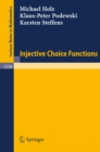 Image for Injective Choice Functions