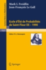Image for Ecole D&#39;ete De Probabilites De Saint-flour Xx - 1990