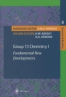 Image for Group 13 chemistry.: (Fundamental new developments)