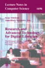 Image for Research and advanced technology for digital libraries: third European conference, ECDL&#39;99, Paris, France, September 22-24, 1999 : proceedings