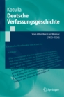 Image for Deutsche Verfassungsgeschichte: Vom Alten Reich Bis Weimar (1495 Bis 1934)