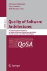 Image for Quality of Software Architectures : Second International Conference on Quality of Software Architectures, QoSA 2006, Vasteras, Schweden, June 27-29, 2006, Revised Papers
