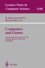 Image for Computers and games: First International Conference, CG&#39;98, Tsukuba, Japan, November 11-12, 1998 : proceedings : 1558