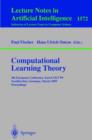 Image for Computational learning theory: 4th European Conference, EuroCOLT&#39;99, Nordkirchen, Germany, March 29-31, 1999 : proceedings