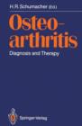 Image for Osteoarthritis : Diagnosis and Therapy Proceedings of an International Meeting