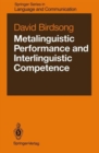 Image for Metalinguistic Performance and Interlinguistic Competence