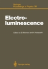 Image for Electroluminescence : Proceedings of the Fourth International Workshop, Tottori, Japan, October 11-14, 1988