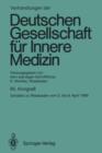 Image for Verhandlungen der Deutschen Gesellschaft fur Innere Medizin