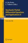 Image for Stochastic Partial Differential Equations and Applications II