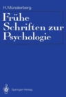 Image for Fruhe Schriften zur Psychologie