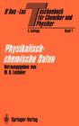 Image for Taschenbuch fur Chemiker und Physiker : Band I Physikalisch-chemische Daten