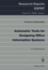 Image for Automatic Tools for Designing Office Information Systems : The TODOS Approach