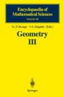 Image for Geometry III : Theory of Surfaces
