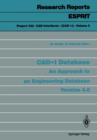Image for CAD*I Database : An Approach to an Engineering Database Version 4.0