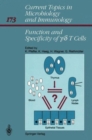 Image for Function and Specificity of Gamma/Delta T Cells : International Workshop Proceedings