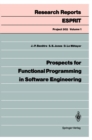 Image for Prospects for Functional Programming in Software Engineering