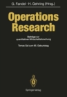 Image for Operations Research : Beitrage Zur Quantitativen Wirtschaftsforschung