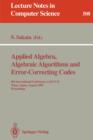Image for Applied Algebra, Algebraic Algorithms and Error-Correcting Codes : 8th International Conference, AAECC-8, Tokyo, Japan, August 20-24, 1990. Proceedings