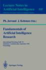 Image for Fundamentals of Artificial Intelligence Research : International Workshop FAIR &#39;91, Smolenice, Czechoslovakia, September 8-13, 1991. Proceedings