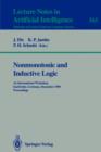 Image for Nonmonotonic and Inductive Logic : 1st International Workshop, Karlsruhe, Germany, December 4-7, 1990. Proceedings