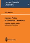 Image for Lecture Notes in Quantum Chemistry