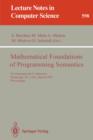 Image for Mathematical Foundations of Programming Semantics