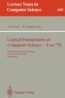 Image for Logical Foundations of Computer Science - Tver &#39;92 : Second International Symposium, Tver, Russia, July 20-24, 1992. Proceedings